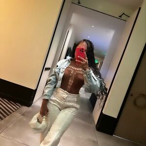 Brown fitted bodysuit